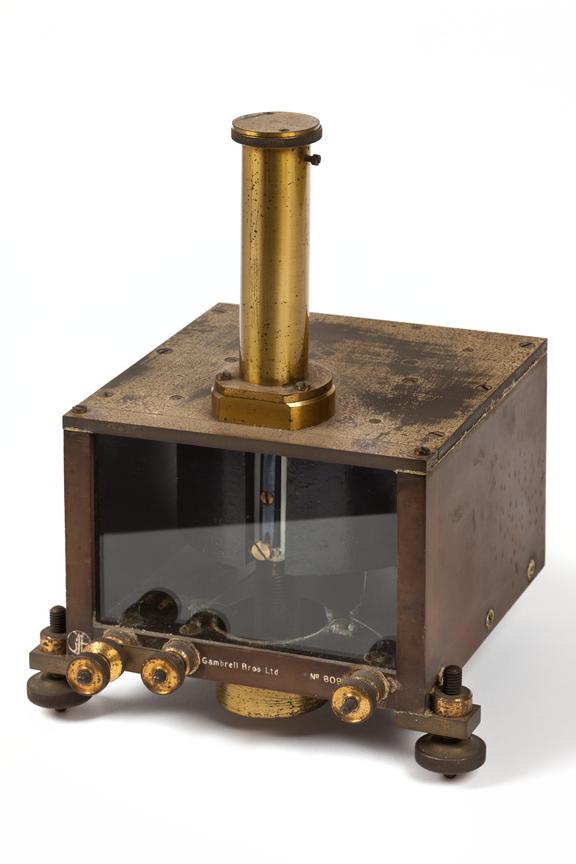 Moving coil galvanometer, made by Cambrell Bros. Ltd, c