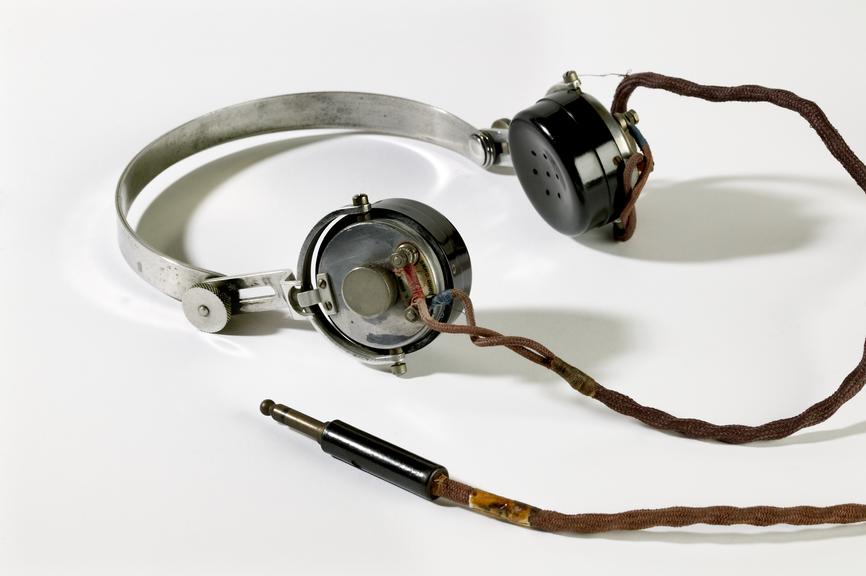 Radio headphones, made by S. G. Brown Ltd, London, c.1935