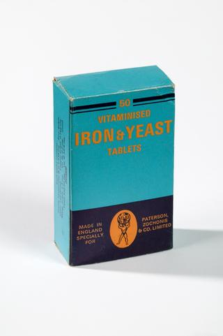 Vitamised iron and yeast tablets