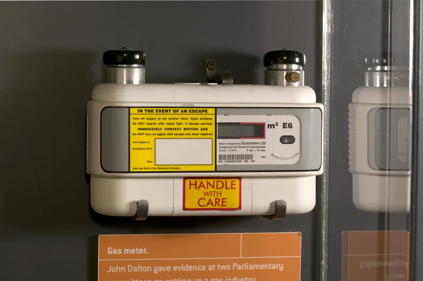 Model E6 ultrasonic gas meter made by Eurometers Ltd