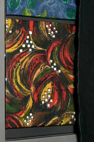 Sample of rectangular fabric dyed with ICI Procion dye