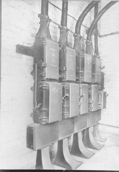 Works photographic negative of enclosed switchgear