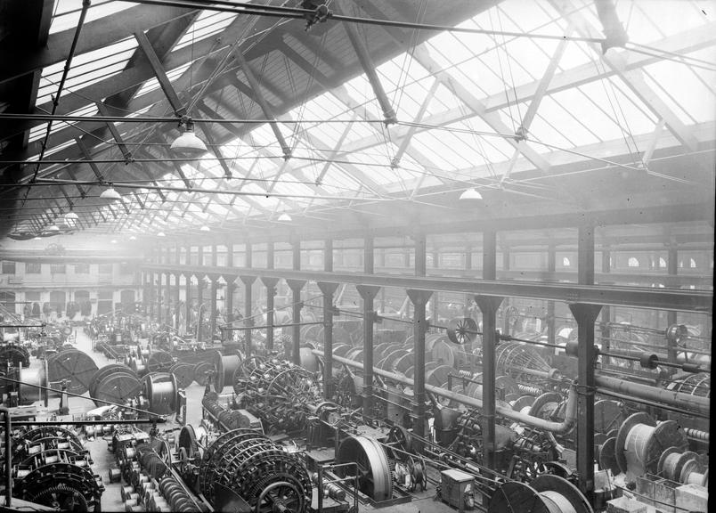 Works photographic negative of stranding and armour departments