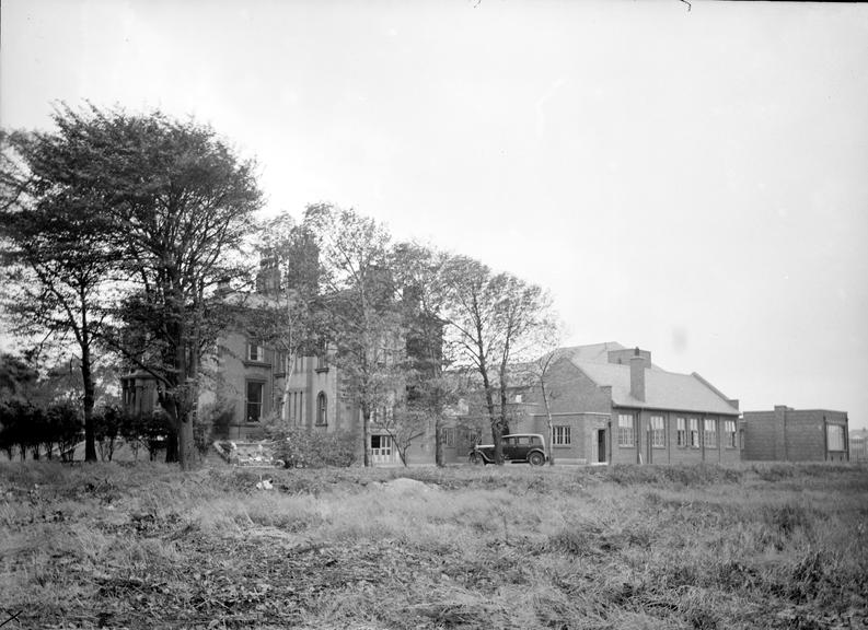 Works photographic negative of Stretford Memorial Hospital, Seymour Grove, Stretford