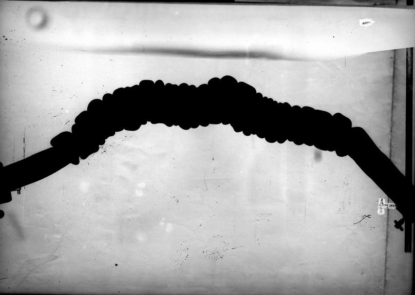 Works photographic negative of deformed trailing cable, Lambton