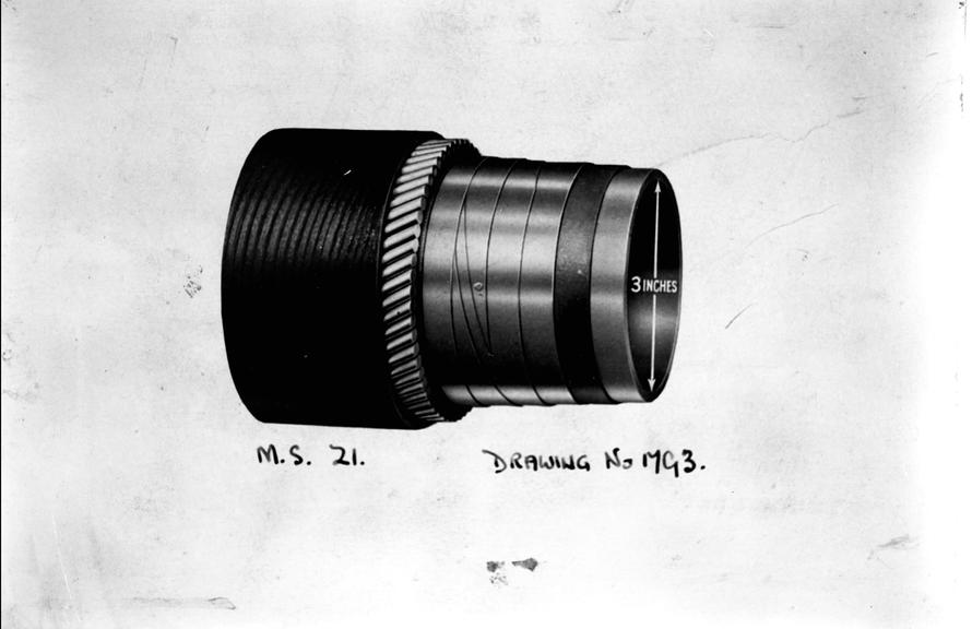 Works photographic negative of drawing of stripped cable