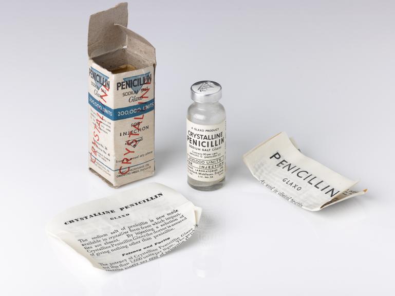 Vial of penicillin sodium salt