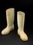 Pair of white wellington boots