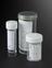 Three plastic specimen containers