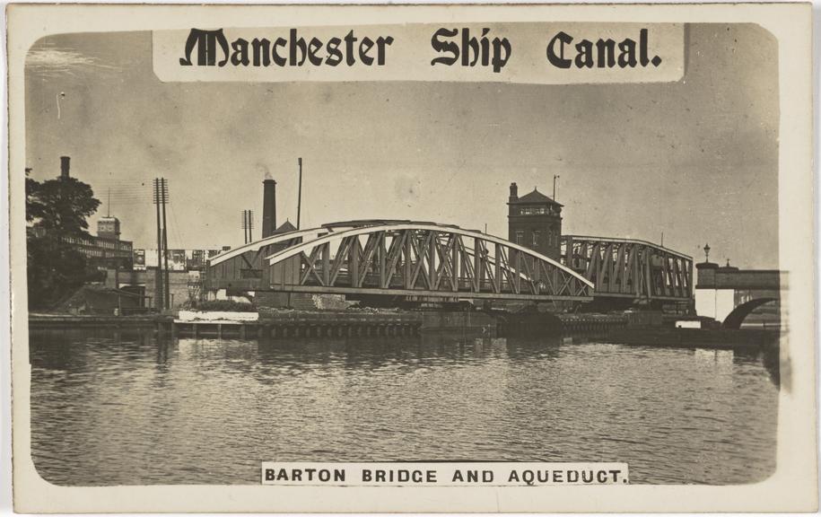 Manchester Ship Canal, Barton Bridge and Aqueduct