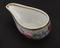 Porcelain pap boat with polychrome painted pattern, English