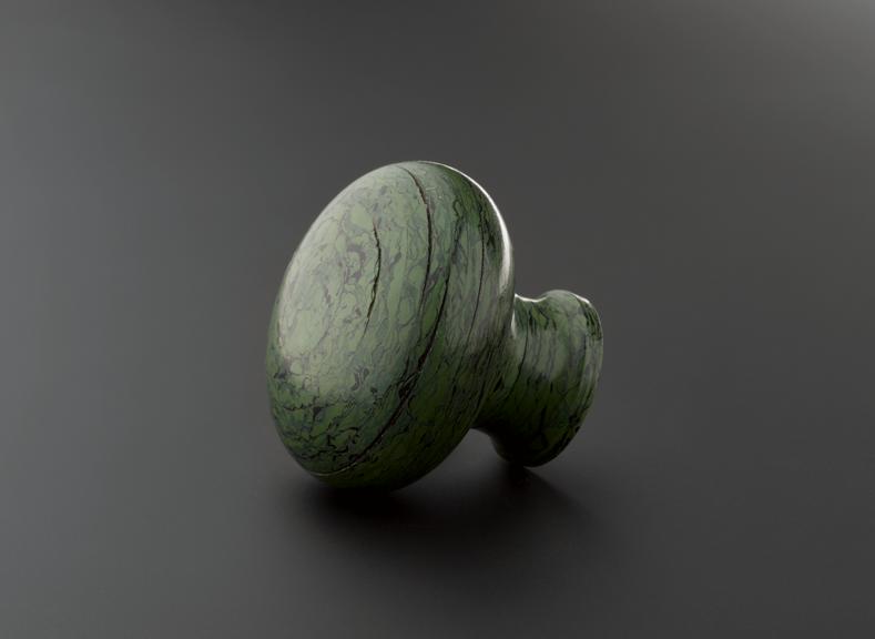 Door handle (green marbled effect)