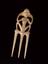 Bone or ivory comb, three pronged