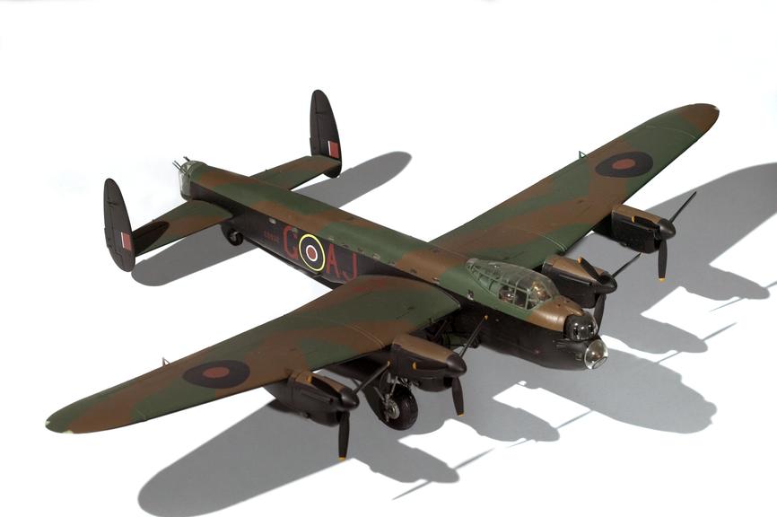 1:48 scale model of an Avro Lancaster