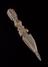 Carved wooden ceremonial dagger, called a pur-ba or phur-bu