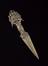 Brass devil dagger, or phur-bu, for stabbing demons of the air