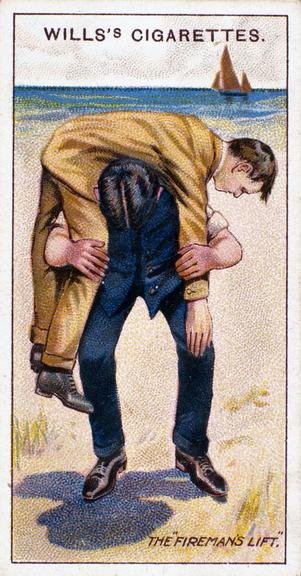 'First Aid' cigarette card