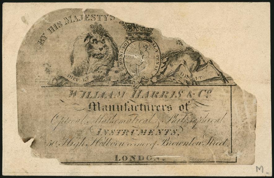 Trade card: William Harris & Co