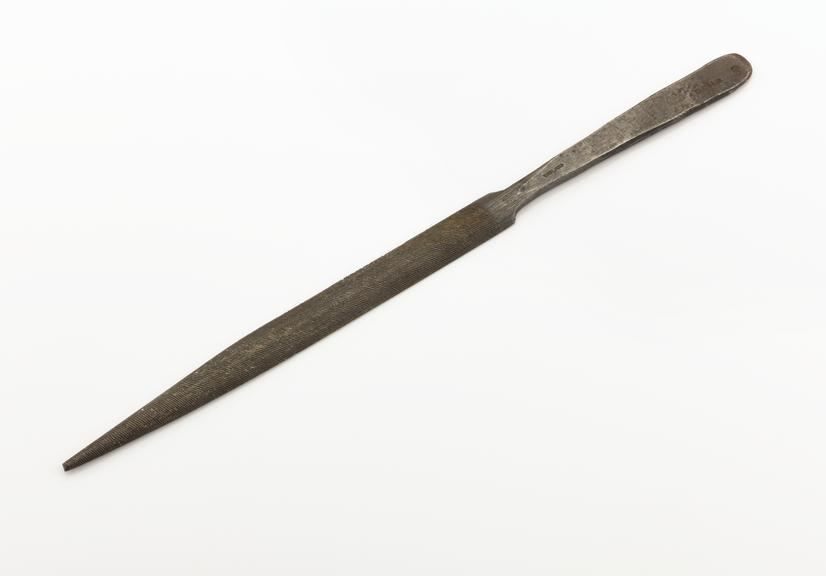 Horological half-round file, by Stubbs, England, 1833-1880