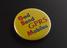 Pin badge bearing the slogan 'God Send GPRS Mobiles'