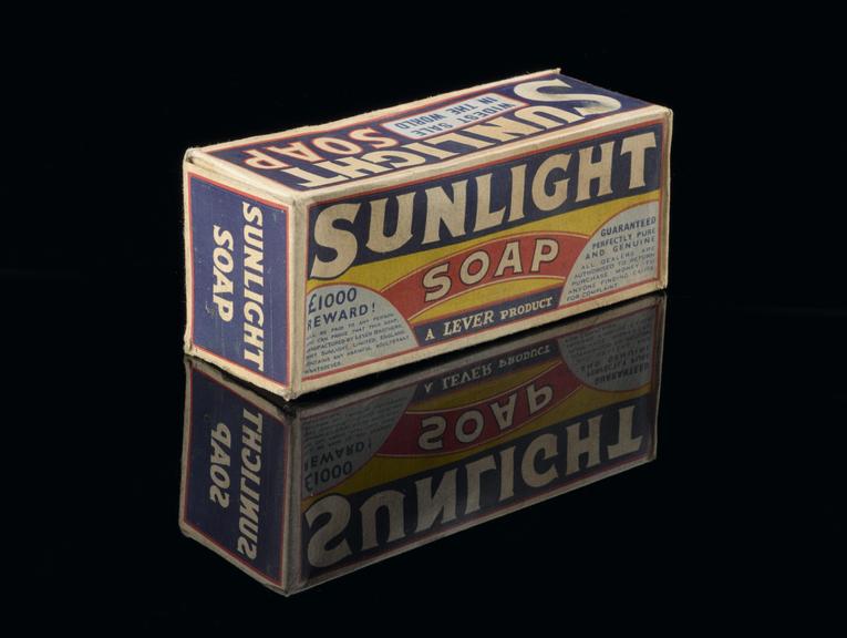 Box for Sunlight brand soap