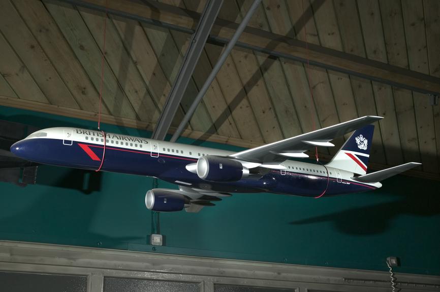 1:25 scale model of a British Airways Boeing 757 airliner made