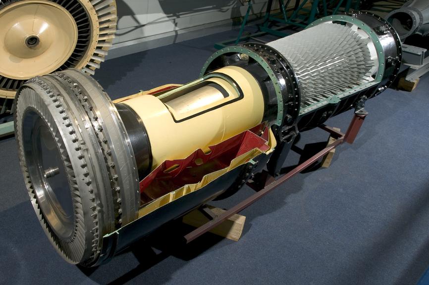 Sectioned F2/3 Jet Aircraft Engine