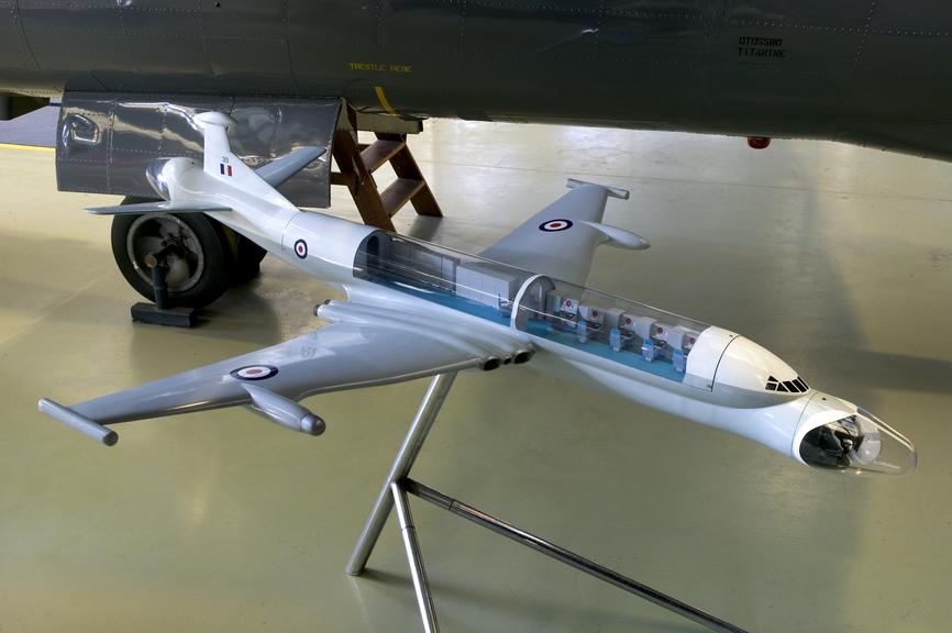 Model of BAe Nimrod AEW3 reconnaissance aircraft made by