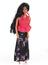 Doll, Barbie, white skinned, with waist-length black hair