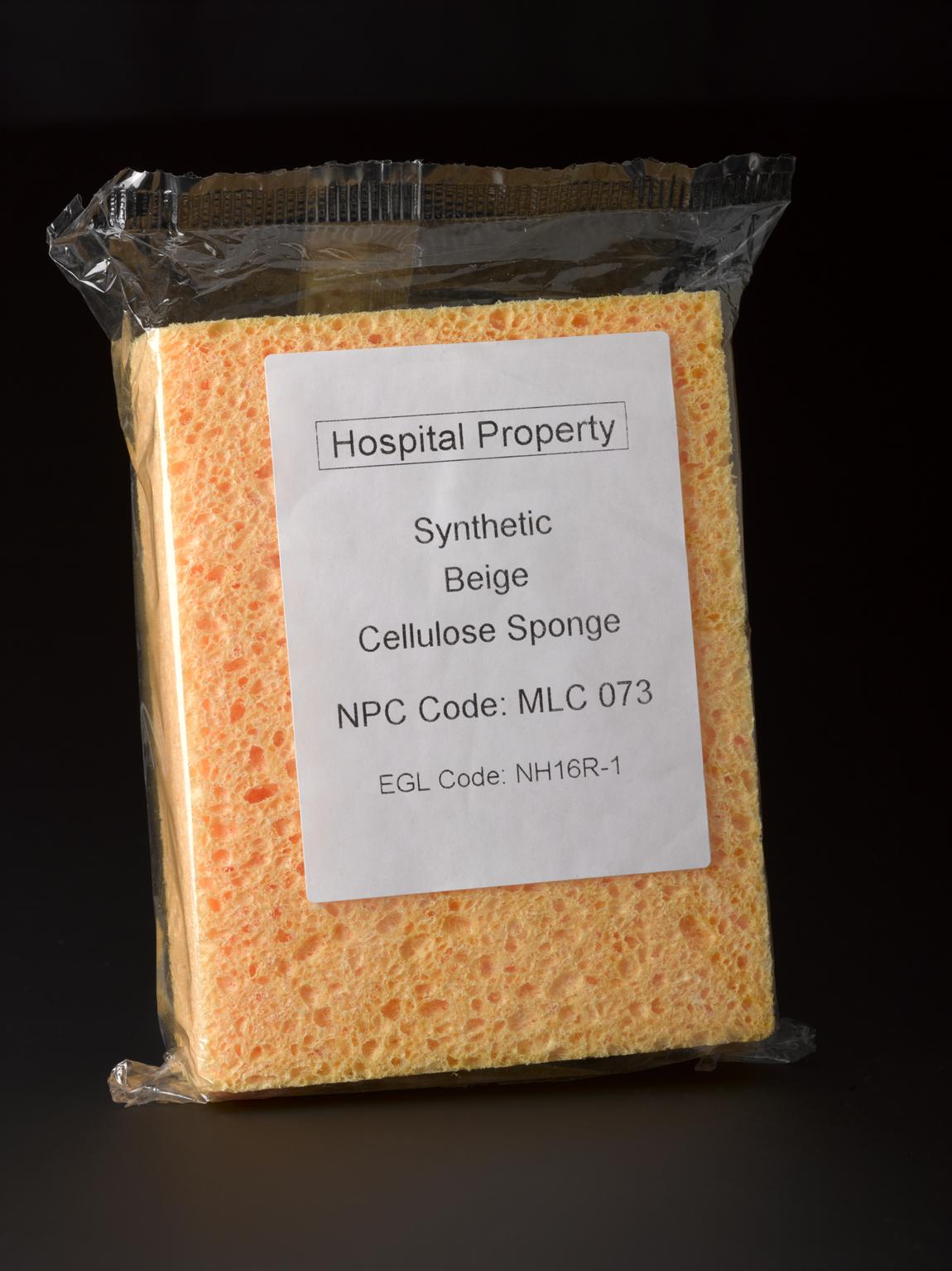 Yellow pathologists' sponge | Science Museum Group Collection