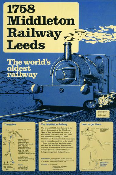 Middleton Railway poster. 1758