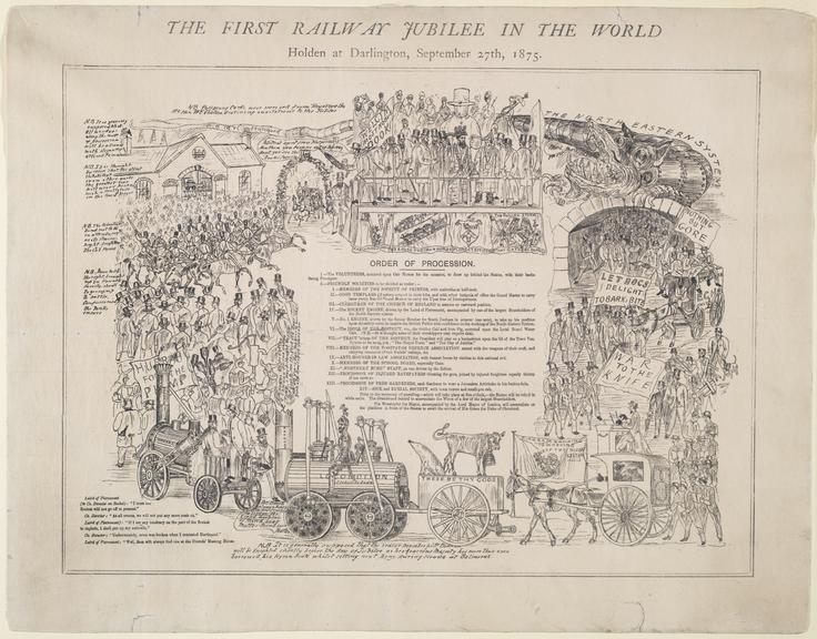 Print The First Railway Jubilee in the world