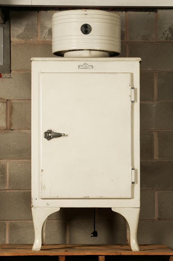 Electric refrigerator, made by British Thomson-Houston Co. Ltd.