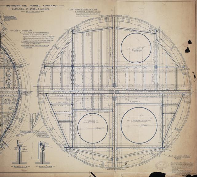 Elevation of Steel Bulkhead