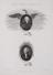 Engraving: Dr Priestley and Lavoisier. 2 portrait vignettes