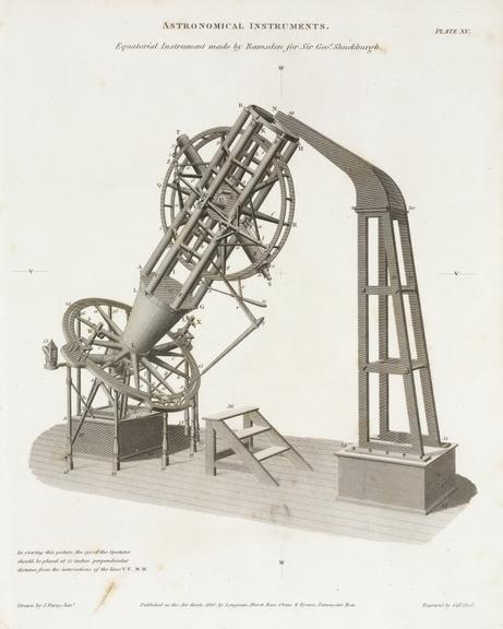 Print, Ramsden's equatorial instrument for Shuckburgh