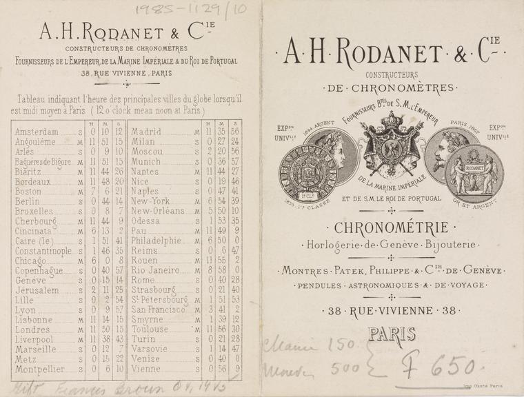 A H Rodanet & Cie