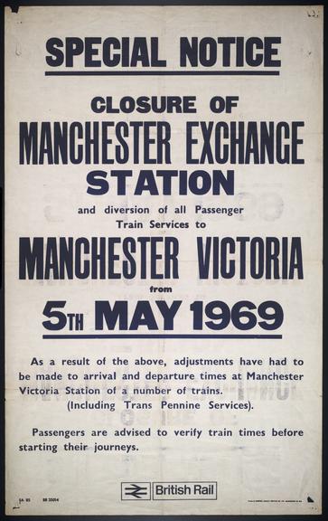 Closure of Manchester Exchange Station