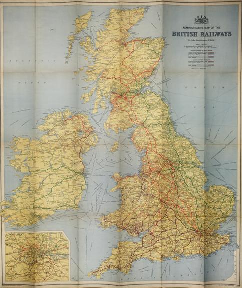 Bartholmews Railway Map of the British Isles 1939