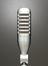 Mono ribbon microphone in satin finish stainless steel