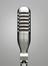 Mono ribbon microphone in satin finish stainless steel