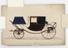 Design for a Dress Chariot carriage (with flap revealing an alternate dress style) orTown chariot carriage (with flap revealing an alternaye design with a front box seat)