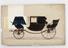 Design for a Dress Chariot carriage (with flap revealing an alternate dress style) orTown chariot carriage (with flap revealing an alternaye design with a front box seat)