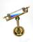 Prism on brass stand with ball and socket joint and bone handles (prism - optical demonstration)