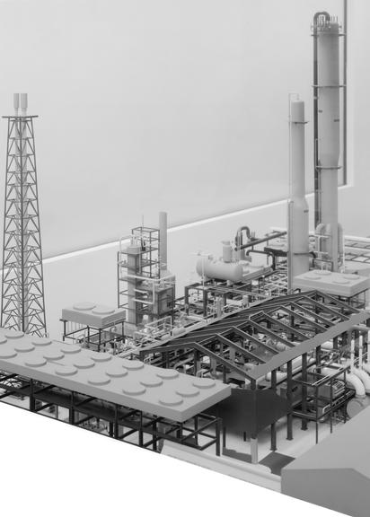 Model of ICI Billingham 'Ammonia Four' Ammonia synthesis plant
