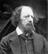 Photographic portrait entitled 'Alfred Tennyson' taken by Julia