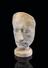 Plaster phrenological head of unidentified male, 19th century.