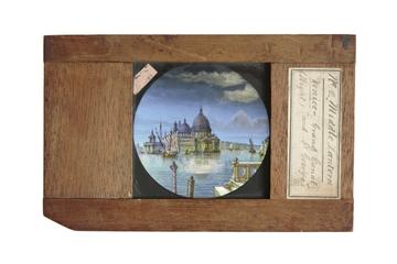 Magic lantern slide: Venice Grand Canal and St. George's Night