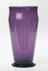 Amethyst glass vase, colour obtained using manganese