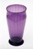 Amethyst glass vase, colour obtained using manganese